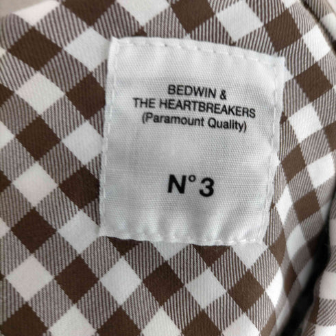 ベドウィンアンドザハートブレイカーズ BEDWIN&THE HEARTBREAKERS S/S OPEN COLLAR SHIRT ギンガムチェック開襟シャツ メンズ