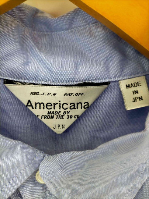 アメリカーナ Americana レギュラーカラービッグシャツ レディース