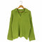 ザラ ZARA スキッパー リブニットポロシャツ レディース import:M