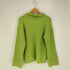 ザラ ZARA スキッパー リブニットポロシャツ レディース import:M