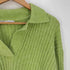 ザラ ZARA スキッパー リブニットポロシャツ レディース import:M