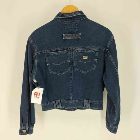FIRHINE バックポケット クロップド デニム ジャケット Y2K レディース