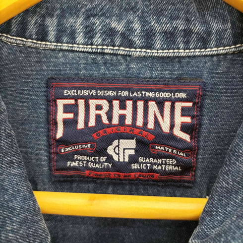 FIRHINE バックポケット クロップド デニム ジャケット Y2K レディース