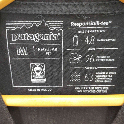 パタゴニア patagonia バックプリント モックネックTシャツ メンズ import:M