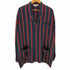 LHOMME MODERNE ストライプ シルクパジャマシャツ メンズ import:XL