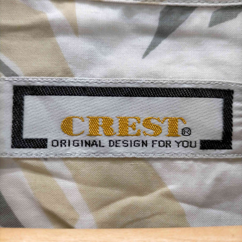 CREST 開襟 総柄 半袖シャツ メンズ JPN:L