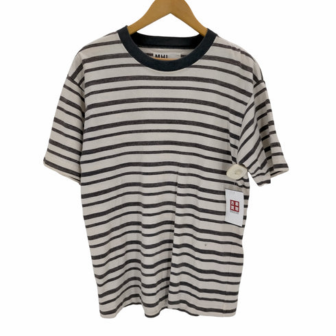 エムエイチエル MHL. MELANGE STRIPE COTTON JERSEY メンズ JPN:L