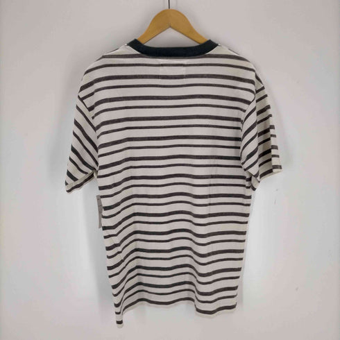 エムエイチエル MHL. MELANGE STRIPE COTTON JERSEY メンズ JPN:L