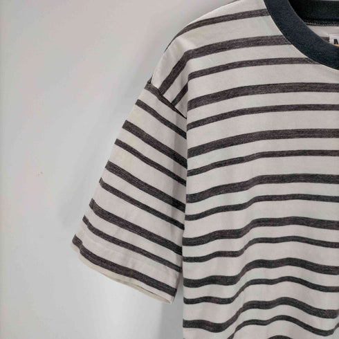 エムエイチエル MHL. MELANGE STRIPE COTTON JERSEY メンズ JPN:L
