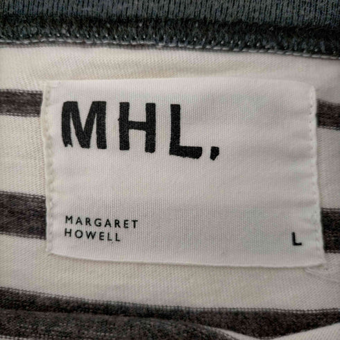 エムエイチエル MHL. MELANGE STRIPE COTTON JERSEY メンズ JPN:L