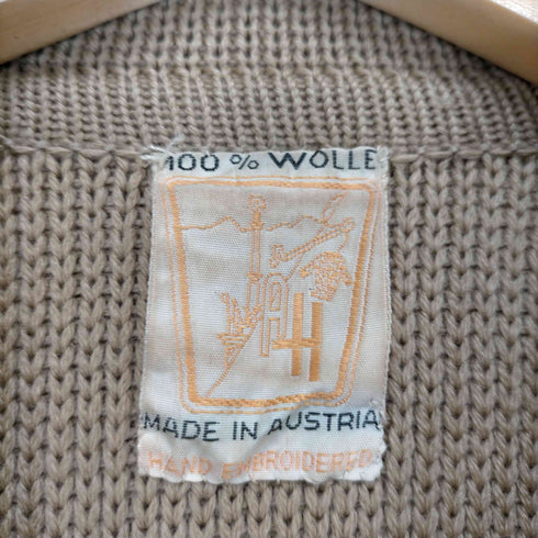 50S~ EURO MADE IN ASUTRIA 襟付きニットカーディガン レディース