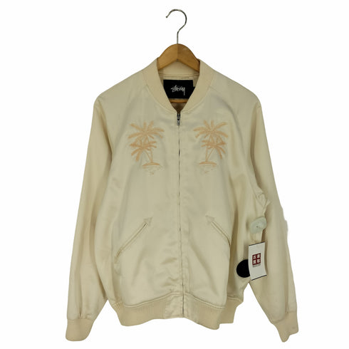 ステューシー Stussy Palm Satin パームツリー刺繍 サテン スカジャン スーベニアジャケット メンズ import:S