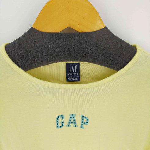 ギャップ Gap 00S ラインストーン チビTシャツ Y2K タイトTシャツ レディース JPN:XXL