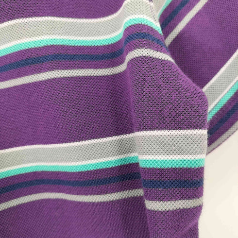 marmot mountain limited ロゴ刺繍 ボーダー S/S ポロシャツ レディース JPN:L