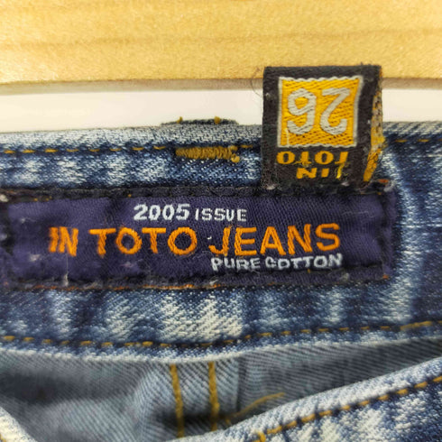 IN TOTO JEANS 00S ローライズフレアデニムパンツ ラインストーン Y2K レディース 26