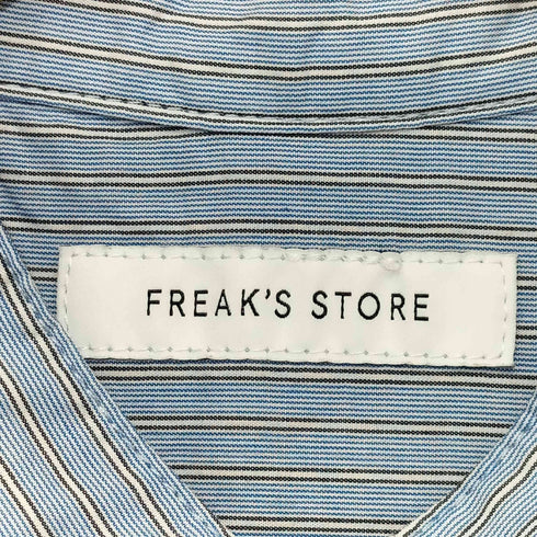 フリークスストア FREAKS STORE 2021 ストライプ バンドカラーシャツ メンズ JPN:L