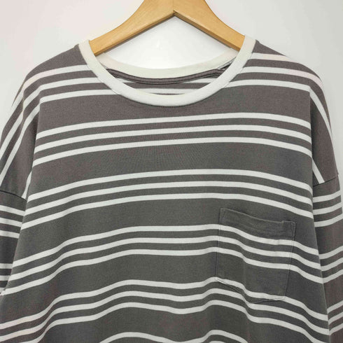 フォーワンセブンバイエディフィス 417 by EDIFICE 2022 FOSTERR 胸ポケット ボーダー ロングスリーブTシャツ メンズ JPN:M