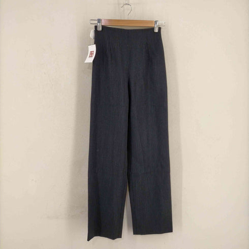 ナチュラルビューティー NATURAL BEAUTY 90s 96年 ピークドラペル ダブルブレスト ウールストライプセットアップ スラックス レディース M