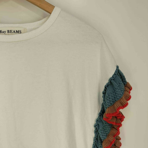 レイビームス Ray BEAMS フリルスリーブTシャツ レディース