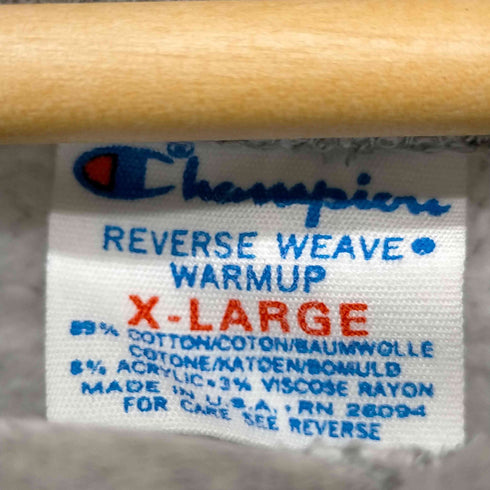 チャンピオン Champion USA製 トリコタグ 目無し REVERSE WEAVE プルオーバーパーカー メンズ import:XL