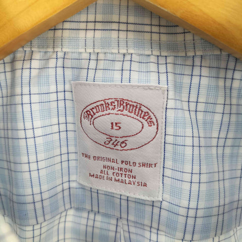 ブルックスブラザーズ BROOKS BROTHERS チェック ボタンダウン S/S シャツ メンズ 15