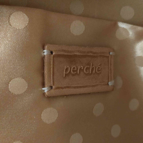 ペルケ perche 2WAY レザーバッグ クロコ エメラルドグリーン メンズ