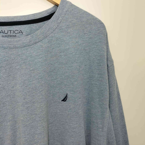 ノーティカ NAUTICA SLEEPWERA ロゴ刺繍 クルーネック ロングスリーブTシャツ ロンT メンズ XXL