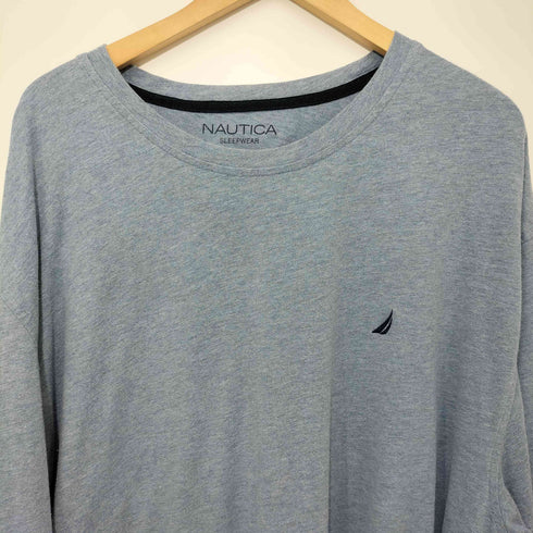 ノーティカ NAUTICA SLEEPWERA ロゴ刺繍 クルーネック ロングスリーブTシャツ ロンT メンズ XXL