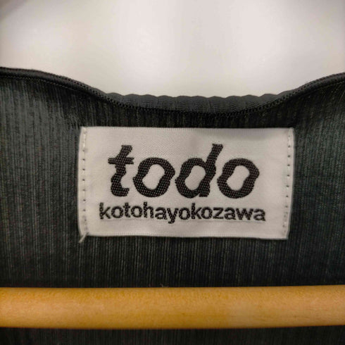 トゥードゥー コトハヨコザワ todo kotoha yokozawa プリーツワンピース レディース