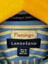 ランズエンド lands'end flamingo フロントフリルリメイクストライプ BDシャツ レディース 15 1/2-32