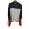 ピエールカルダン pierre cardin 90s フロントビッグポケット ポリレーヨンコットン マルチカラー ラグランスウェット メンズ import:XL