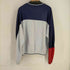 ピエールカルダン pierre cardin 90s フロントビッグポケット ポリレーヨンコットン マルチカラー ラグランスウェット メンズ import:XL