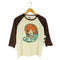 US RAGS USA製 パイル地 七分袖クルーネックTシャツ レディース import:S