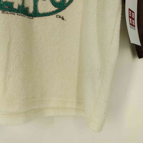 US RAGS USA製 パイル地 七分袖クルーネックTシャツ レディース import:S