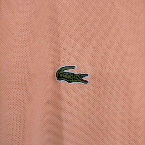 シュミーズ ラコステ CHEMISE LACOSTE 90s フロントロゴワッペン コットンS/Sポロシャツ メンズ JPN:4