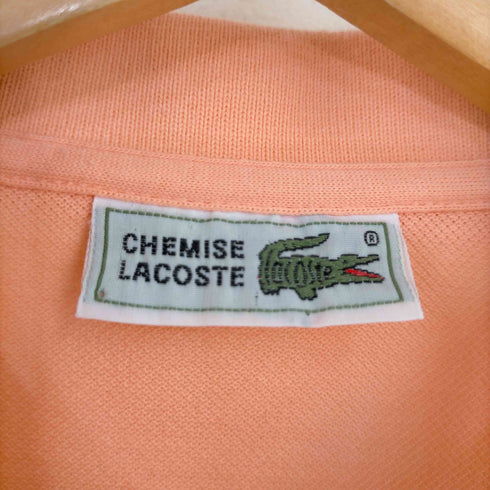 シュミーズ ラコステ CHEMISE LACOSTE 90s フロントロゴワッペン コットンS/Sポロシャツ メンズ JPN:4