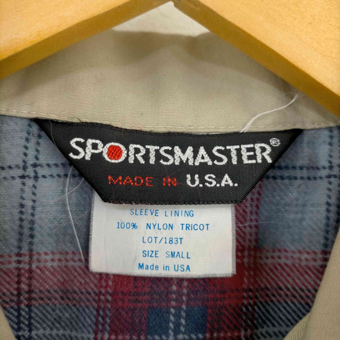 スポーツマスター SPORTSMASTER 90s MADE IN USA 三角タグ 裏地チェック ハリントンジャケット メンズ import:S