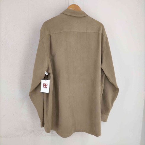 クレイボーン Claiborne フェイクスウェード ストライプ L/Sシャツ メンズ import:XL