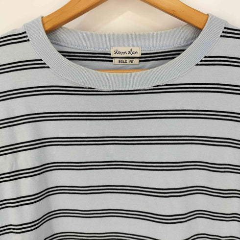 スティーブンアラン Steven Alan HI-DENS BORDER CN BOLD TEE ボーダークルーネックTシャツ メンズ JPN:M
