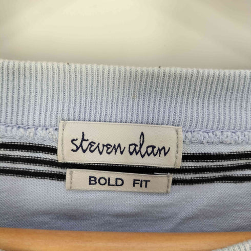 スティーブンアラン Steven Alan HI-DENS BORDER CN BOLD TEE ボーダークルーネックTシャツ メンズ JPN:M