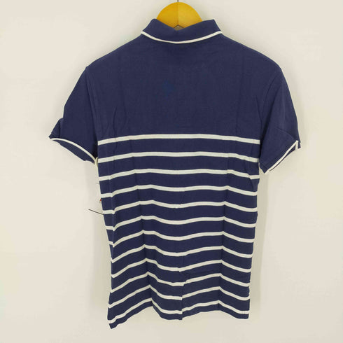 ポロラルフローレン POLO RALPH LAUREN CUSTOM FIT ボーダーS/S ポロシャツ スモールポニー刺繍 メンズ import:M