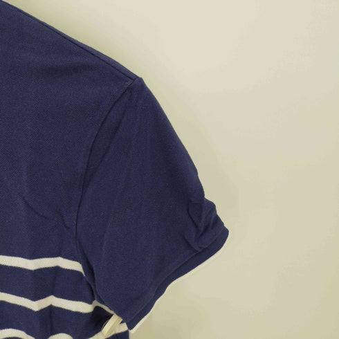 ポロラルフローレン POLO RALPH LAUREN CUSTOM FIT ボーダーS/S ポロシャツ スモールポニー刺繍 メンズ import:M