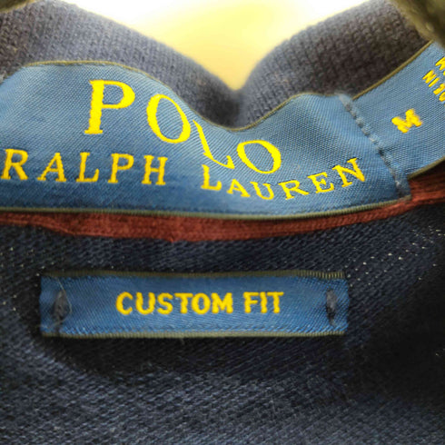 ポロラルフローレン POLO RALPH LAUREN CUSTOM FIT ボーダーS/S ポロシャツ スモールポニー刺繍 メンズ import:M