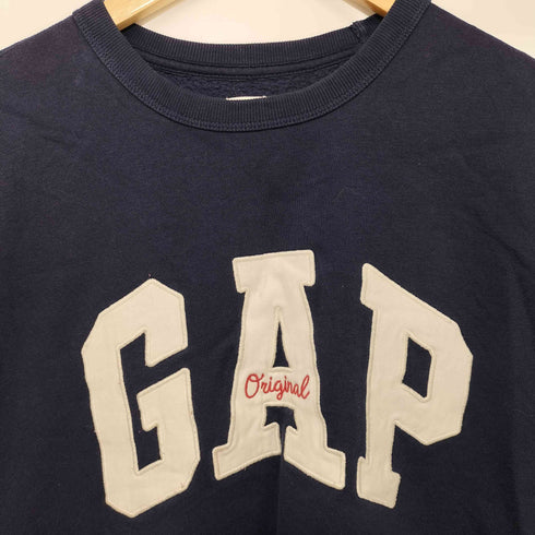 ギャップ Gap フロントロゴワッペンクルーネックスウェット メンズ M
