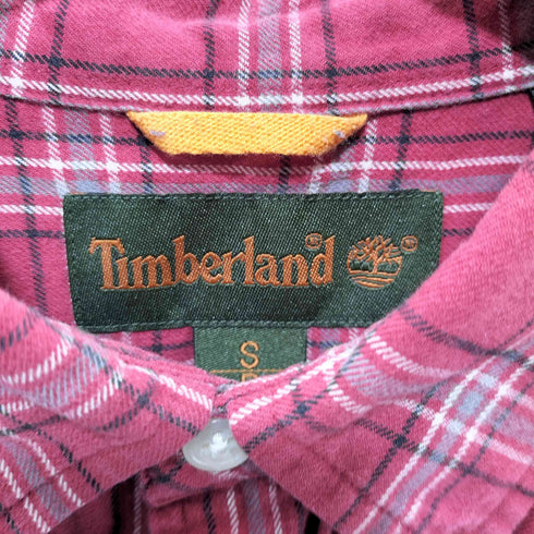 ティンバーランド Timberland 90-2000s ボタンダウン長袖チェックシャツ メンズ S