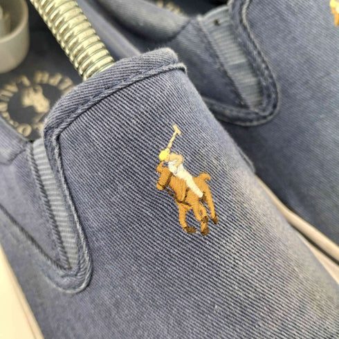 ポロバイラルフローレン Polo by RALPH LAUREN ポニー刺繍 ラバーソールスリッポン メンズ US:8