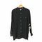 ピエールカルダン pierre cardin レーヨン バンドカラーシャツ メンズ import:L