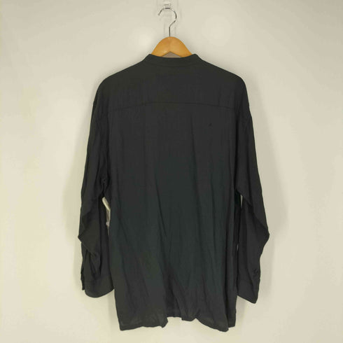 ピエールカルダン pierre cardin レーヨン バンドカラーシャツ メンズ import:L