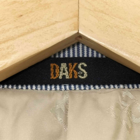 ダックス DAKS ストライプ柄 2Bシングルテーラードジャケット 背抜き メンズ 98-88-175