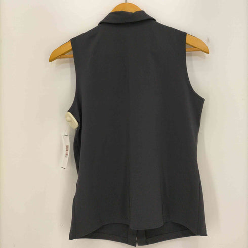 アニエスベー agnes b. PARIS 丸襟 スナップボタンノースリーブブラウス レディース 2